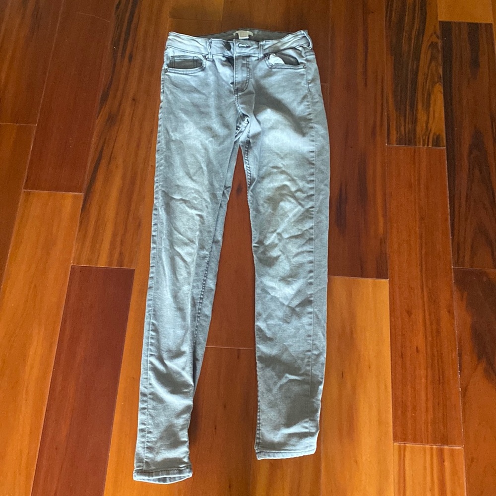 H&M straight leg gray jeans